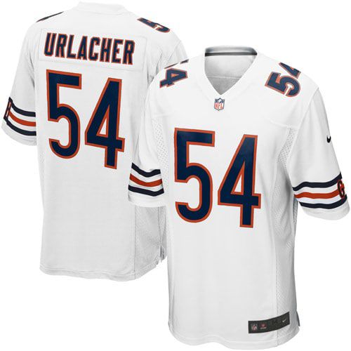 Men Chicago Bears 54 Brian Urlacher Nike White Game Player NFL Jersey